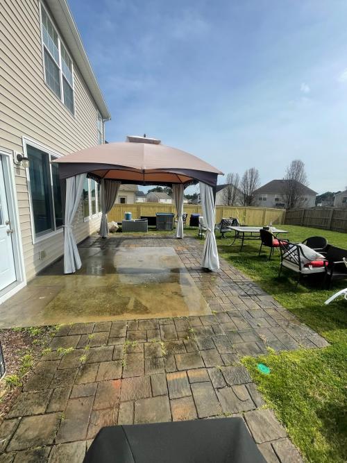 Before Patio Cleaning